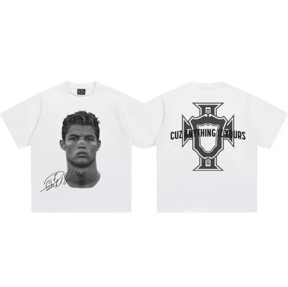 2025 Cristiano Ronaldo football superstar super fashion stampato T-shirt a maniche corte da uomo in difficoltà
American Women Tshirt